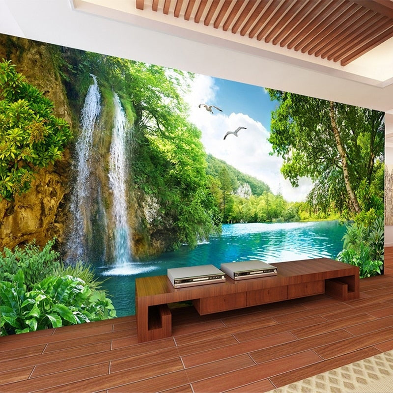 3D Cascade Wallpaper