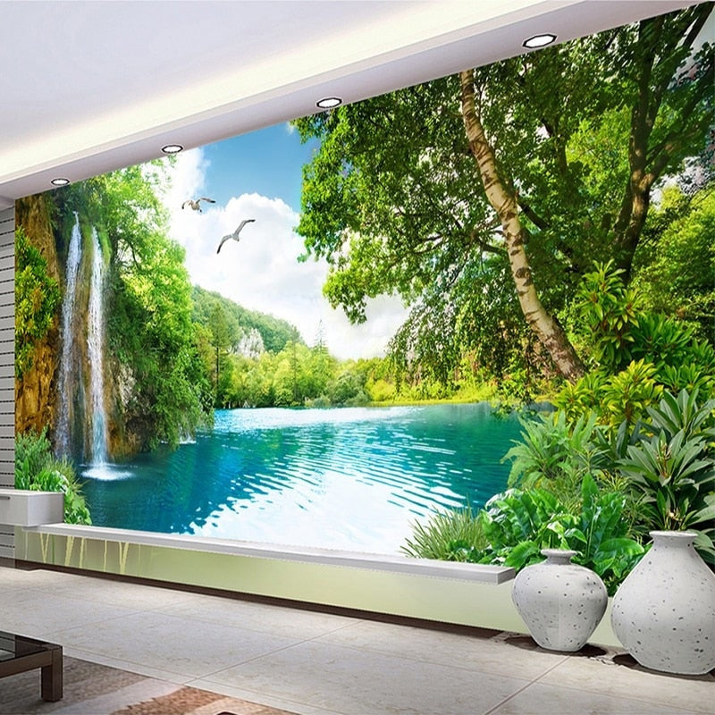 3D Cascade Wallpaper