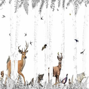 Woodland Animals Wallpaper