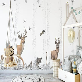 Woodland Animals Wallpaper