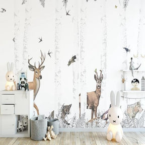 Woodland Animals Wallpaper