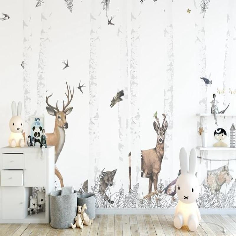 Woodland Animals Wallpaper