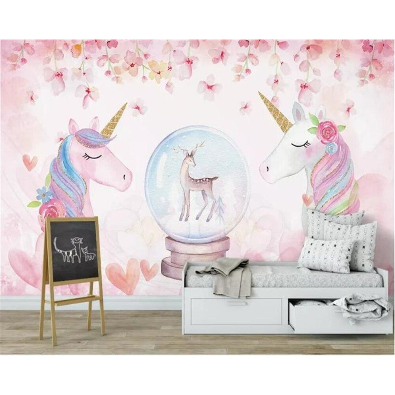 Unicorn Bedroom Wallpaper for Girls