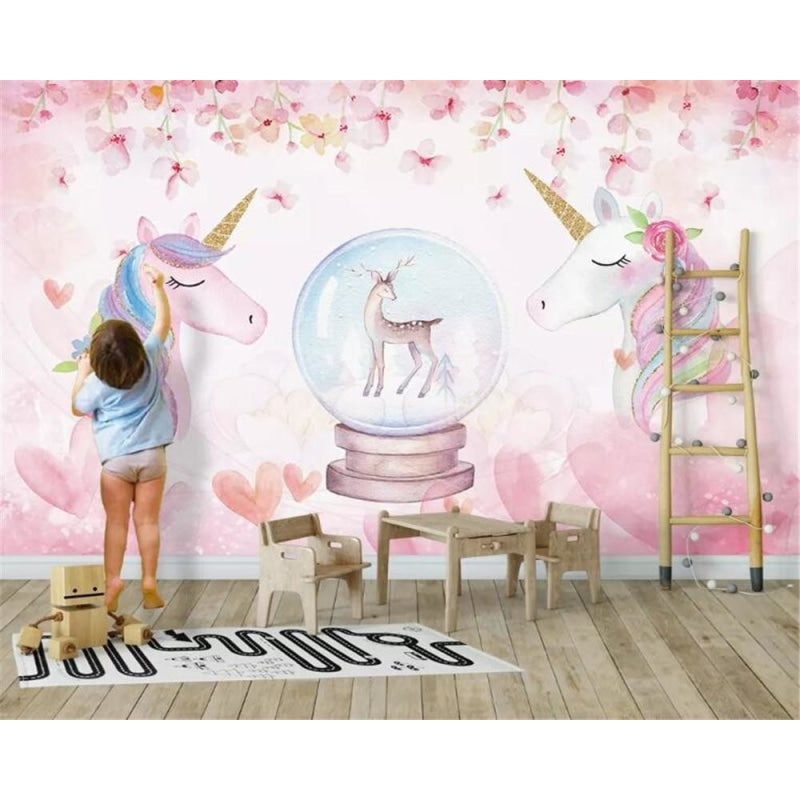 Unicorn Bedroom Wallpaper for Girls