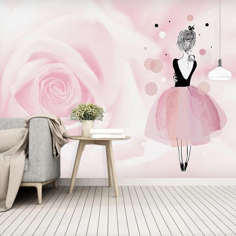 Pale Pink Girl's Wallpaper