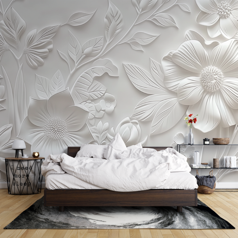 Panoramic Floral Wallpaper