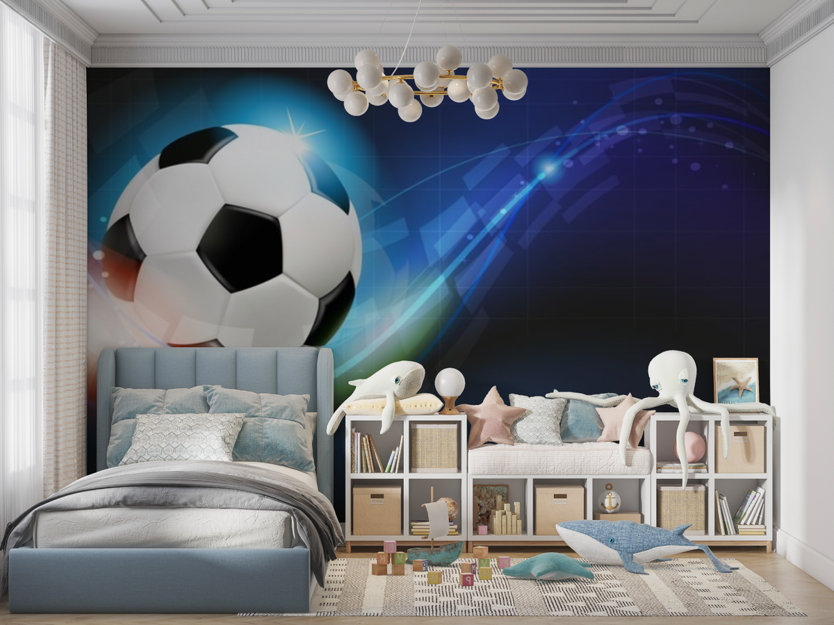 Papier Peint Foot  Brillance Murale