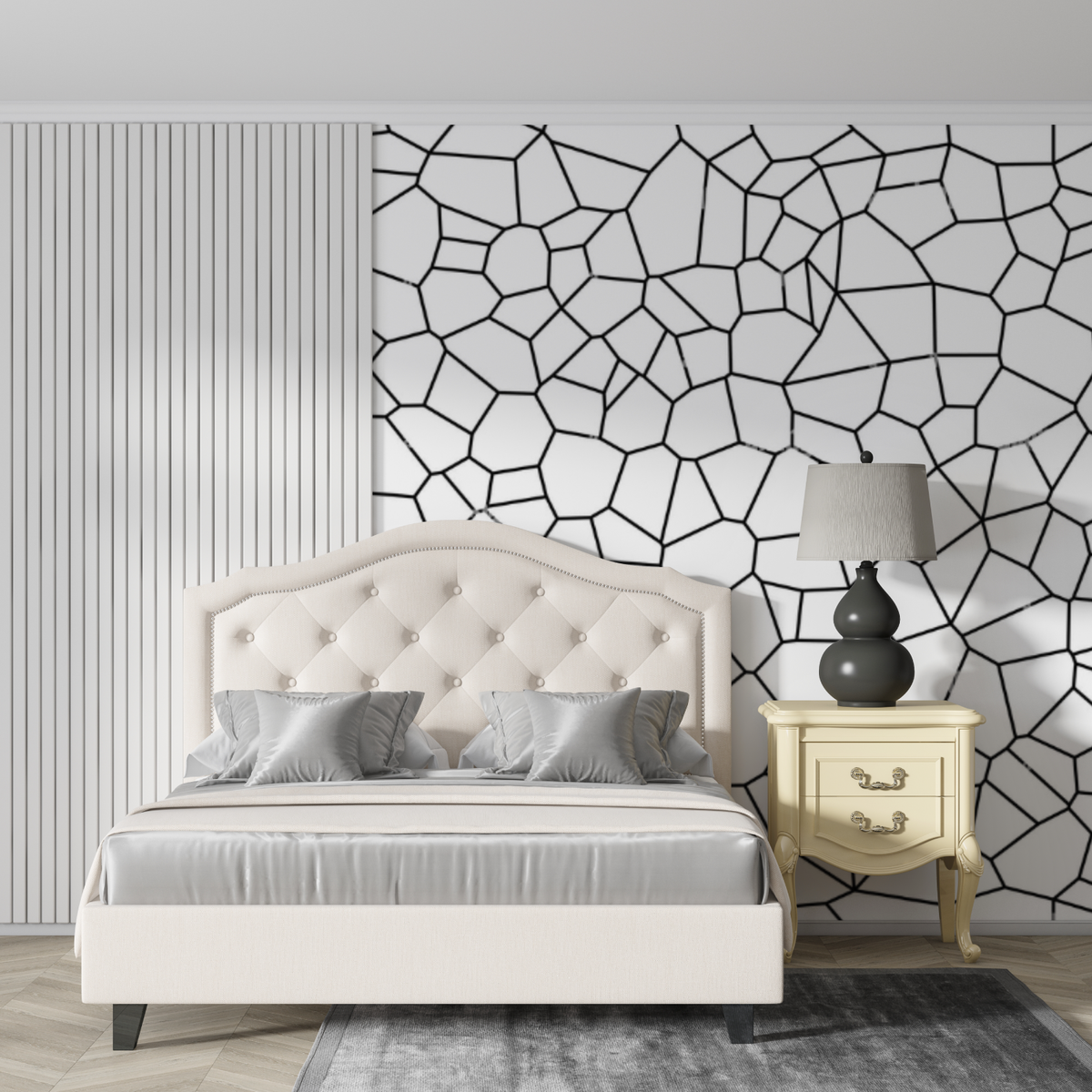 Geometric Black and White Wallpaper