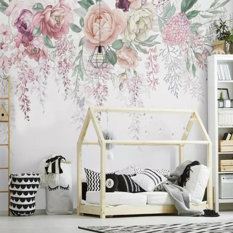 Large Pastel Flower Wallpaper