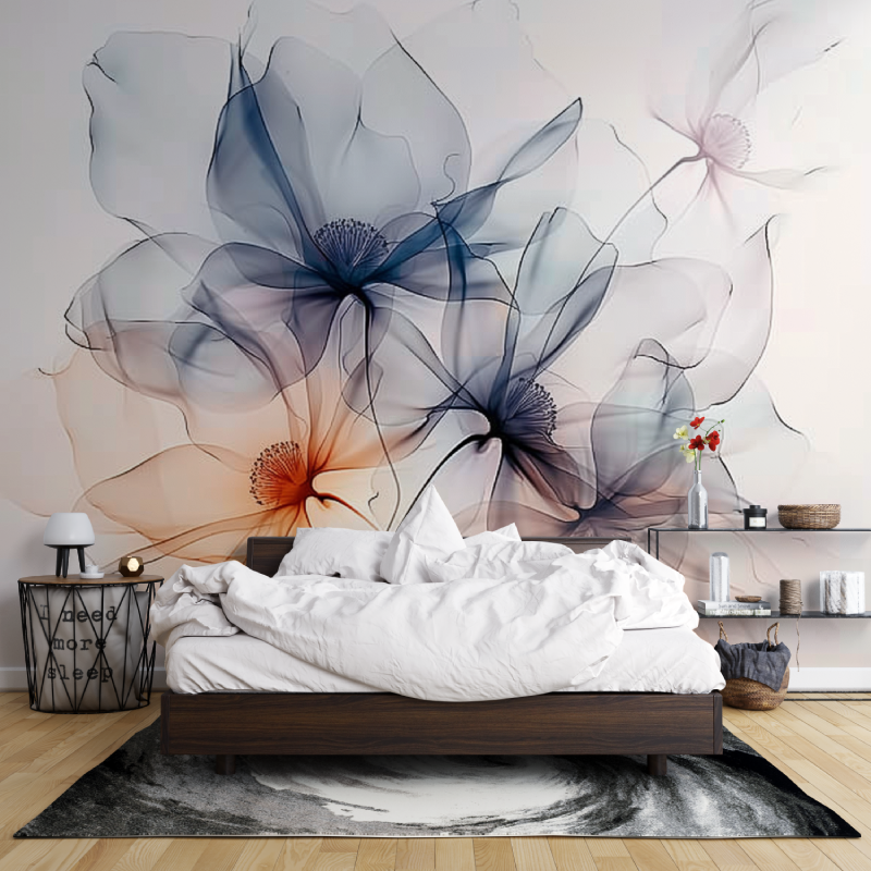 Pretty Watercolour Flowers Wallpaper
