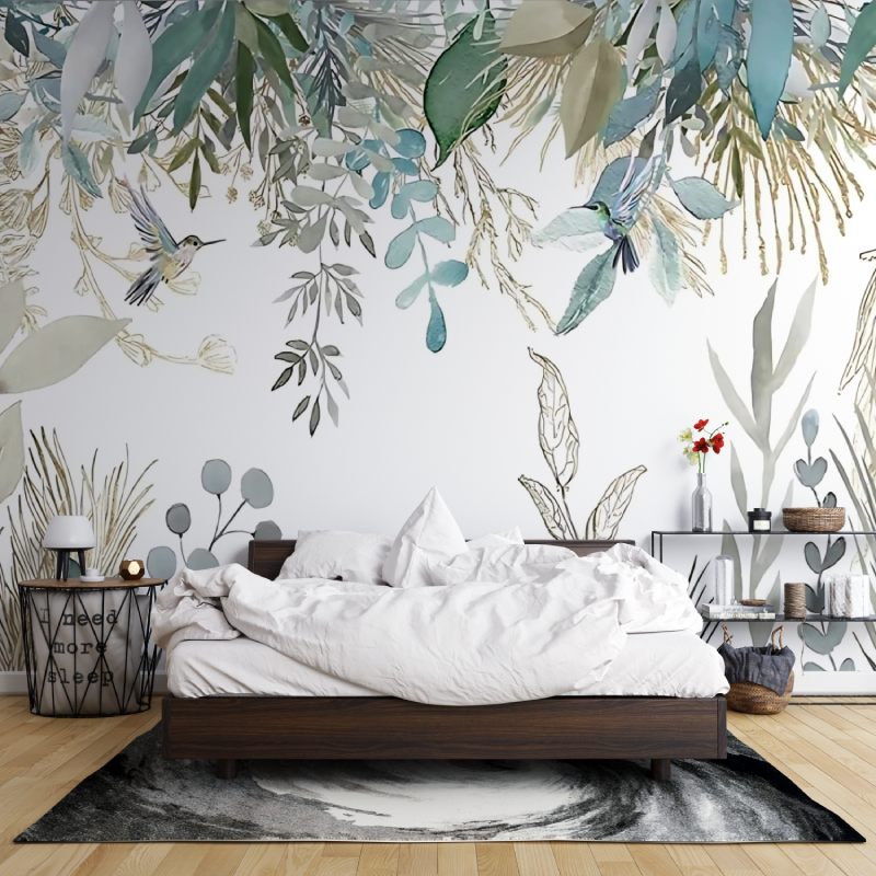 Papier Peint Jungle Oiseaux