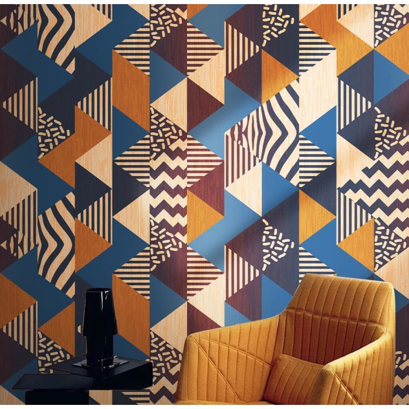 Vintage Geometric Pattern Wallpaper