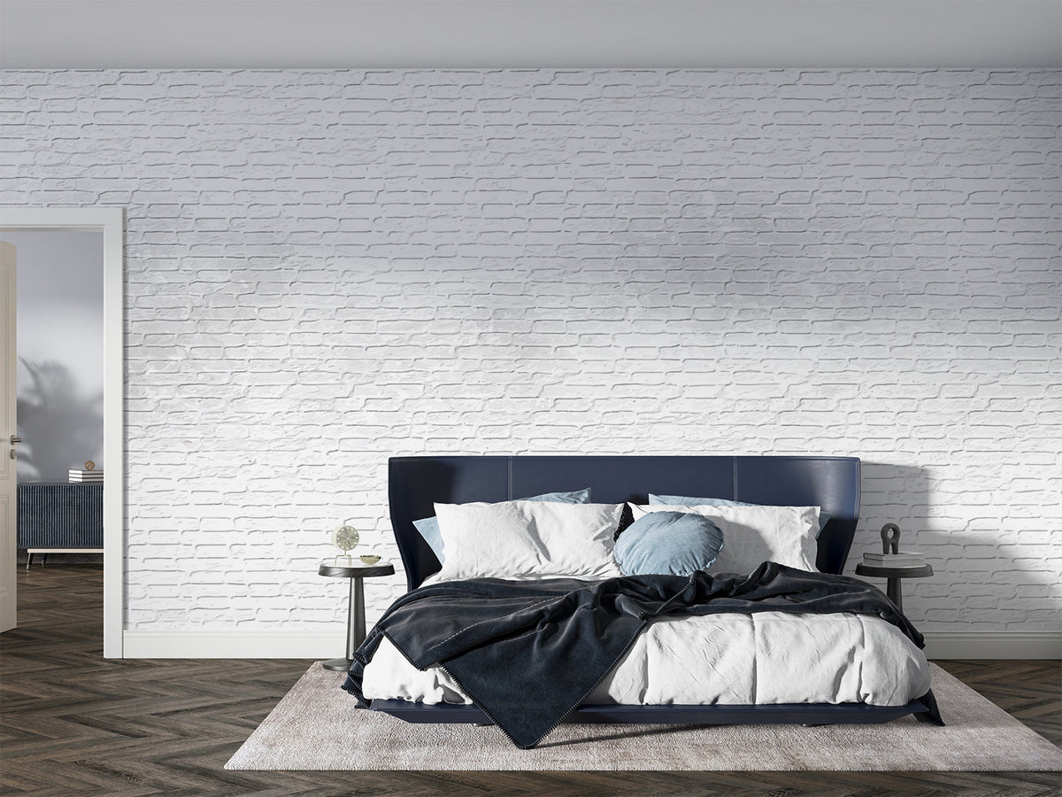 3D White Brick Wallpaper