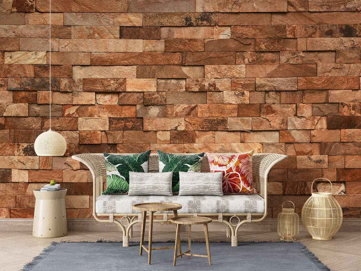 Brick Wood Wallpaper