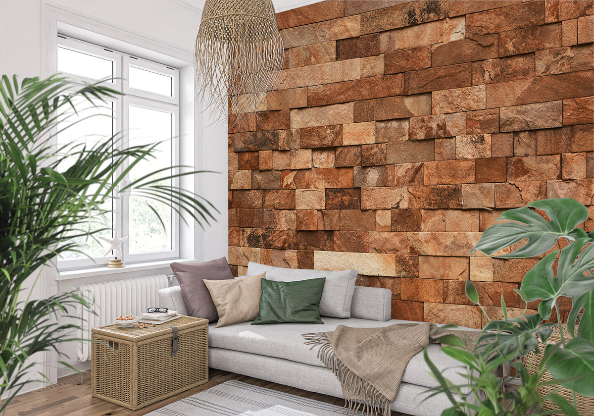 Brick Wood Wallpaper