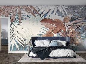 Papier Peint Feuillage Jungle Exotique