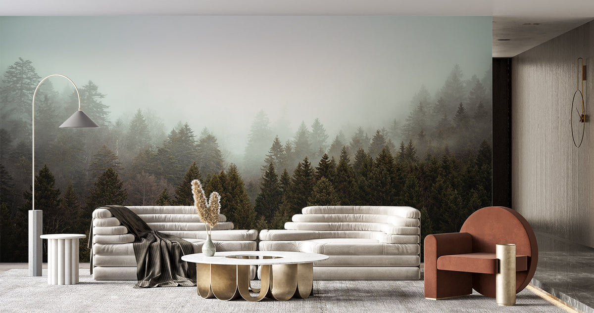 Papier Peint Foret Sapin