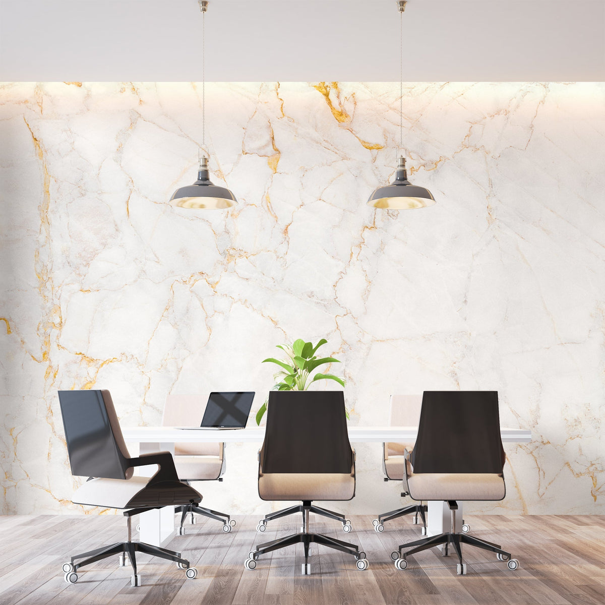 Gold and White Wallpaper