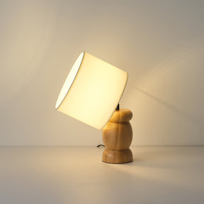 Lampe de Table en Bois - Design Élégant avec Éclairage Chaleureux