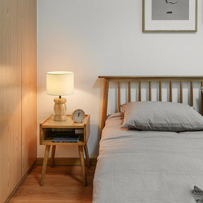 Lampe de Table en Bois - Design Élégant avec Éclairage Chaleureux