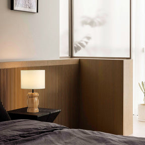 Lampe de Table en Bois - Design Élégant avec Éclairage Chaleureux