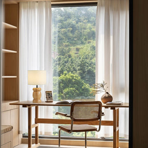 Lampe de Table en Bois - Design Élégant avec Éclairage Chaleureux