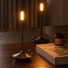 Porte-bougie Dimmable en Aluminium - Design Élégant et Rechargeable