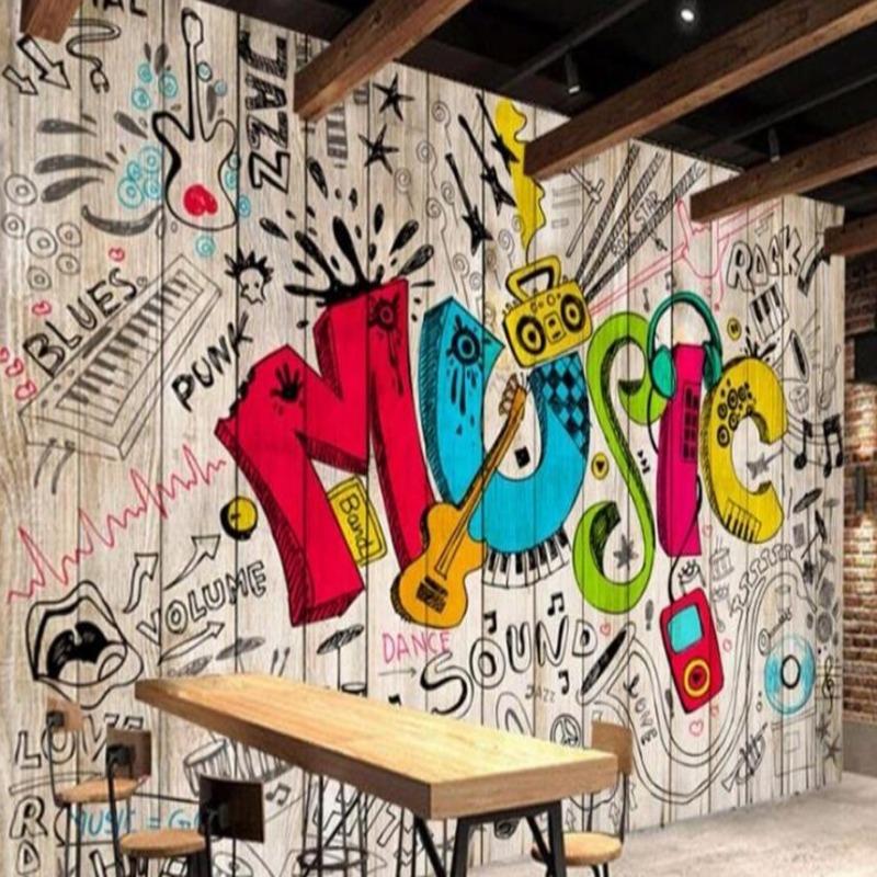 Music Tag Mural Wallpaper