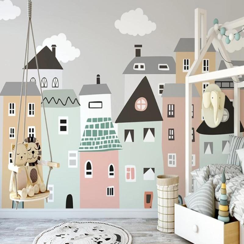 Classic Baby Wallpaper Little Houses