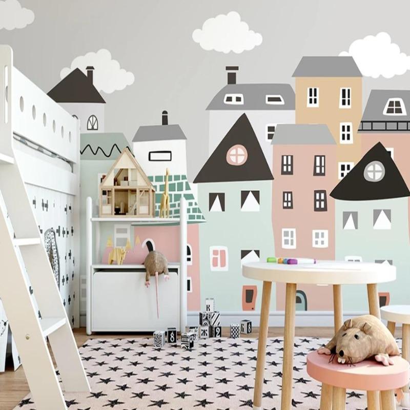 Classic Baby Wallpaper Little Houses