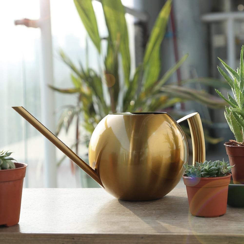 Arrosoir en Métal pour Plantes d'Intérieur - Écoulement Précis et Design Élégant