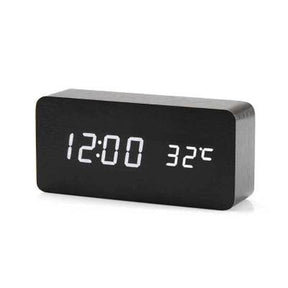 Horloge Réveil Numérique LED - Contrôle Vocal et Affichage Clair