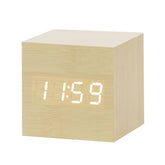 Horloge Réveil Numérique LED - Contrôle Vocal et Affichage Clair