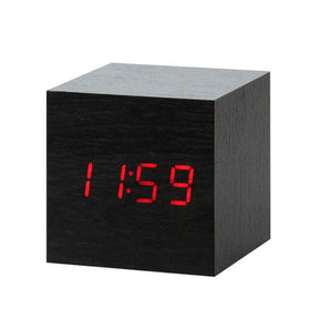 Horloge Réveil Numérique LED - Contrôle Vocal et Affichage Clair