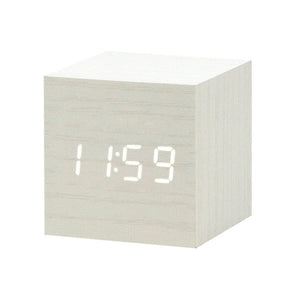 Horloge Réveil Numérique LED - Contrôle Vocal et Affichage Clair