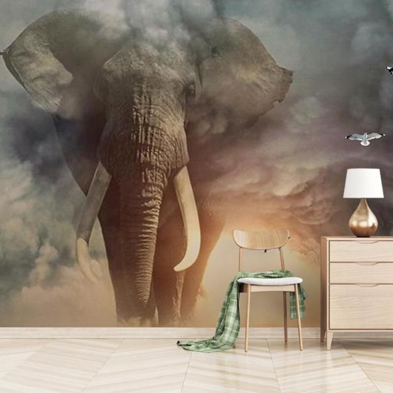 Papier Peint Ado Classique  Éléphant Majestueux
