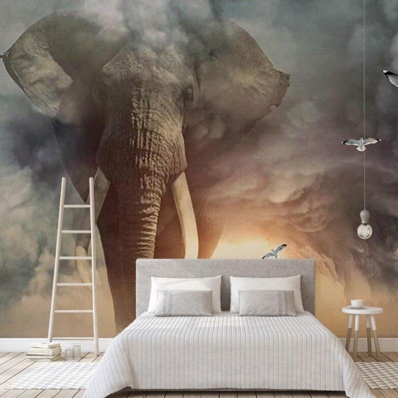 Papier Peint Ado Classique  Éléphant Majestueux