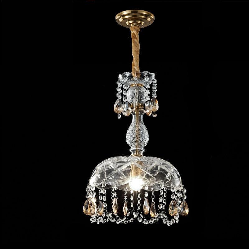 Lustre en Cristal de Luxe - Artisanat Unique et Design Élégant
