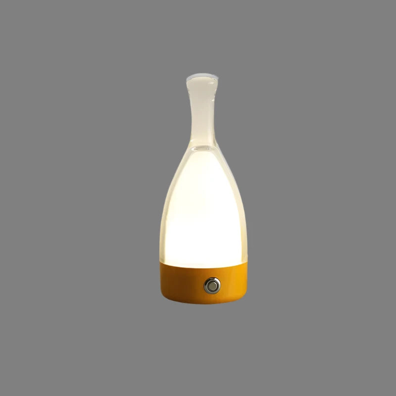 Lampe de Table en Bouteille de Vin - Éclairage Dimmable et Ambiance Chaleureuse