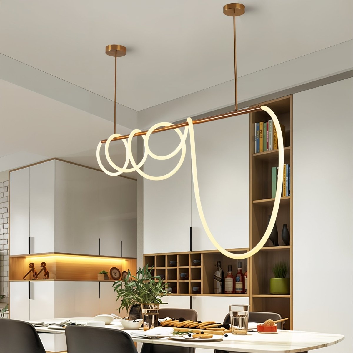 Luminaire Suspendu LED Moderne - Design Élégant et Atmosphère Apaisante