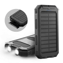 Batterie Solaire Étanche 500000mAh - Chargeur Portable avec Lampe Torche LED