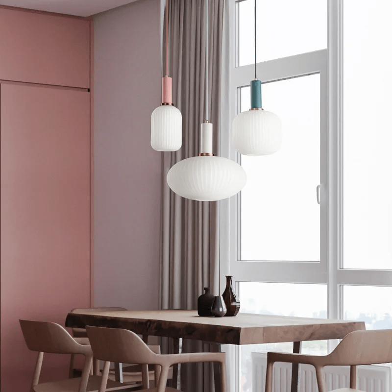 Suspension en Verre Élégante - Design Polyvalent et Matériaux de Qualité