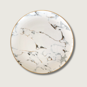 Assiettes en Marbre de Luxe - Élégance Intemporelle pour Votre Table