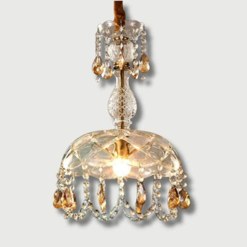 Lustre en Cristal de Luxe - Artisanat Unique et Design Élégant