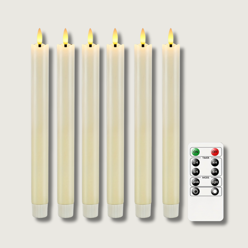 Bougies LED en Cire avec Télécommande - Éclairage Ambiant pour Événements Spéciaux