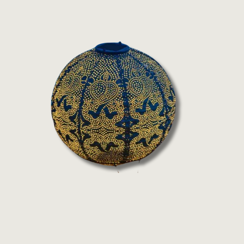 Lampe Solaire Globe Décorative - Design Marrakeck et Résistante aux Intempéries