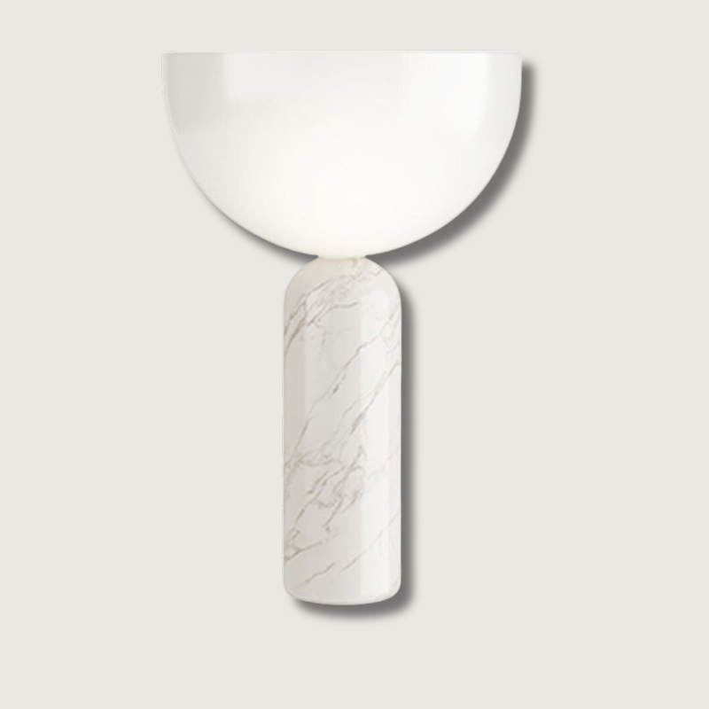 Lampe de Table en Marbre - Élégance et Éclairage Chaleureux