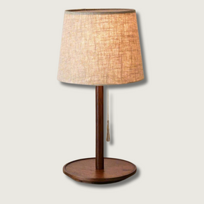 Lampe de Bureau en Bois de Noyer - Éclairage Cosy et Apaisant pour Intérieur