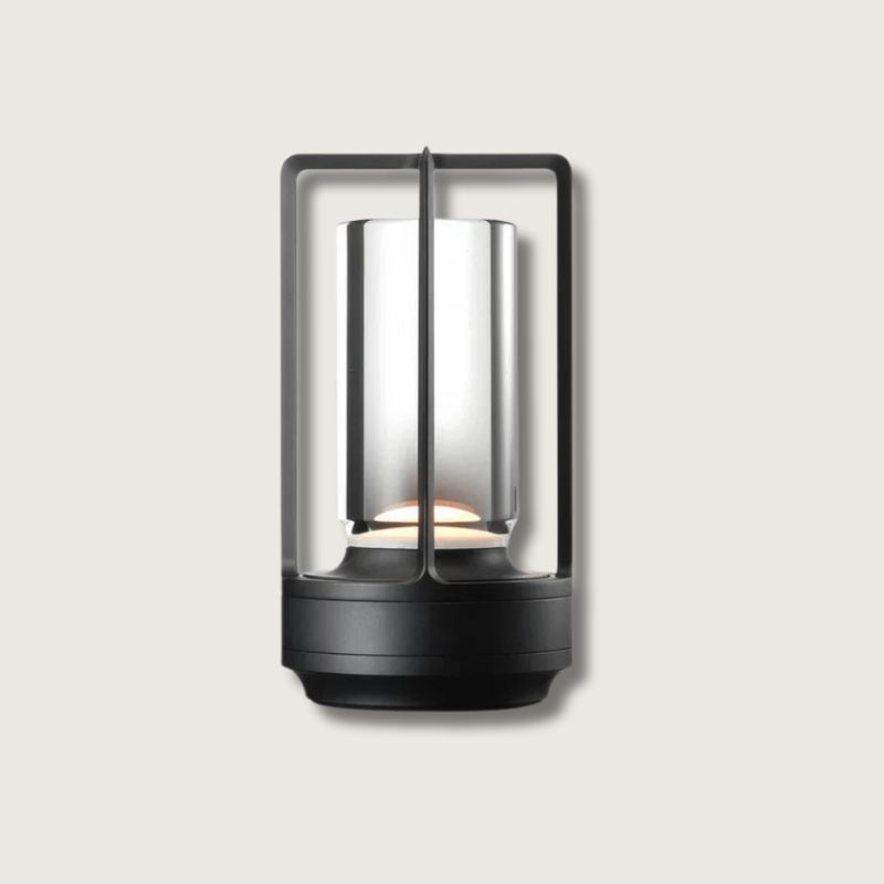 Lampe en Métal et Cristal - Éclairage Tactile et Ambiance Réglable