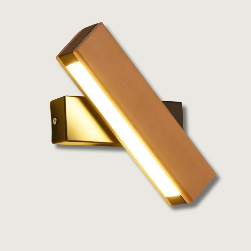 Lampe Murale LED en Bois - Design Scandinave et Éclairage Chaud